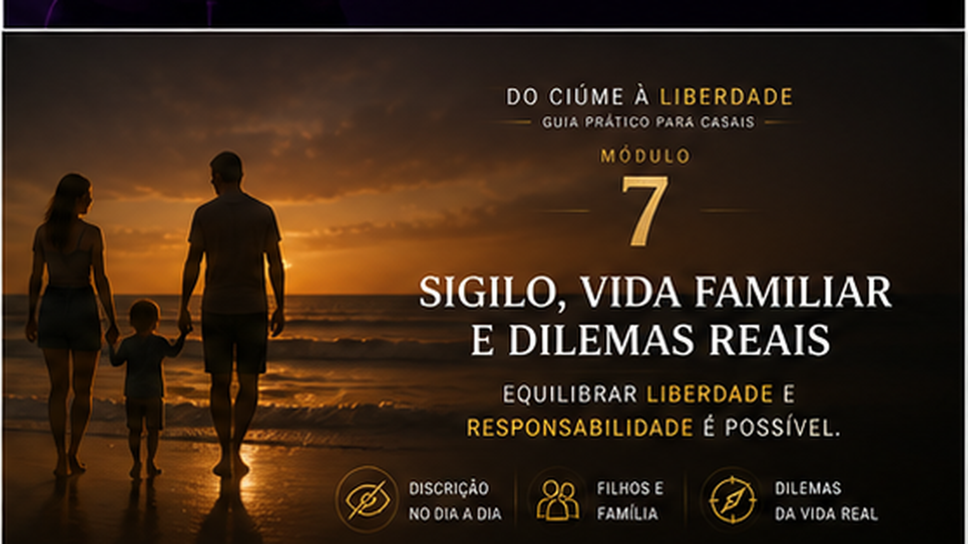 Capa do Módulo 7 — Sigilo, vida familiar e dilemas reais